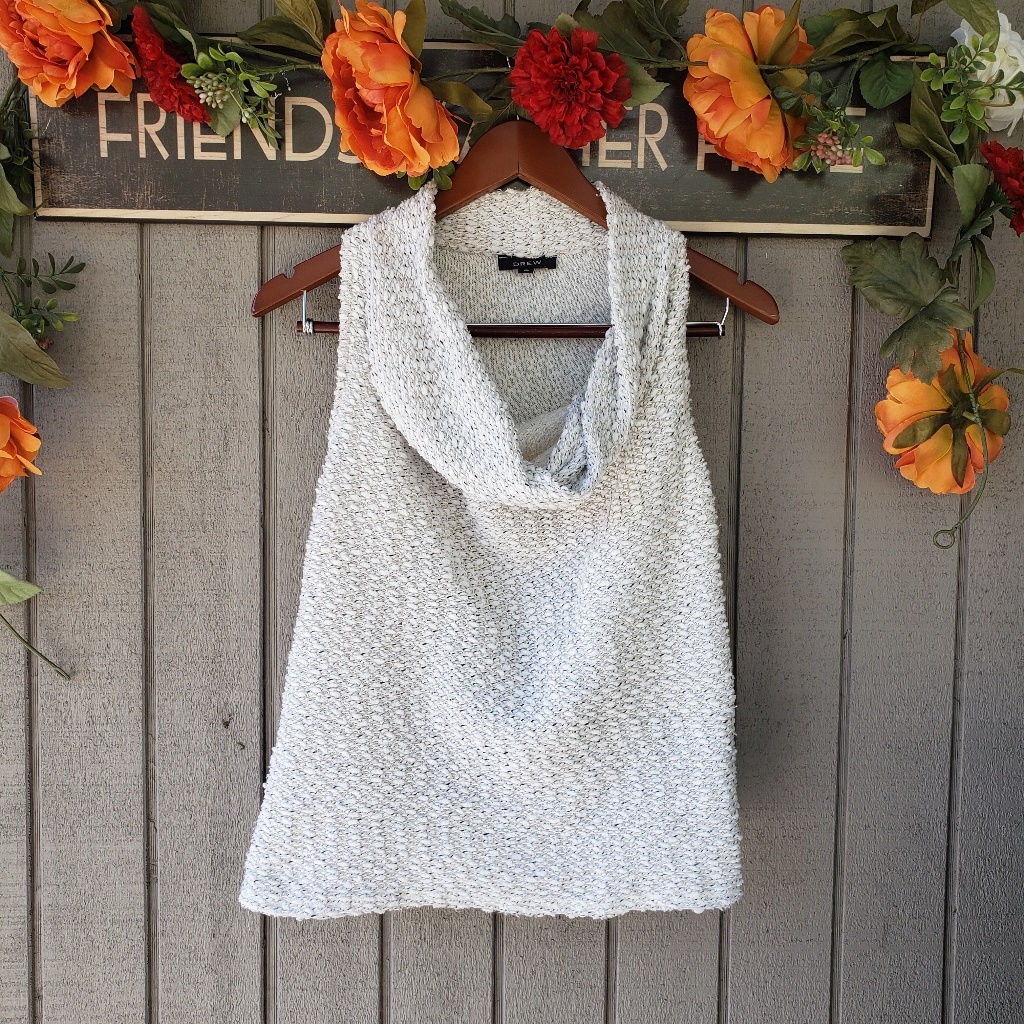Drew Cowl Neck Sleeveless Sweater Small
